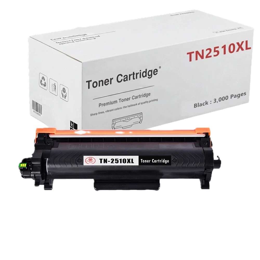 2 x TN-2510XL Toner Cartridge Fits For Brother DCP-L2620DW L2627DW L2660DW