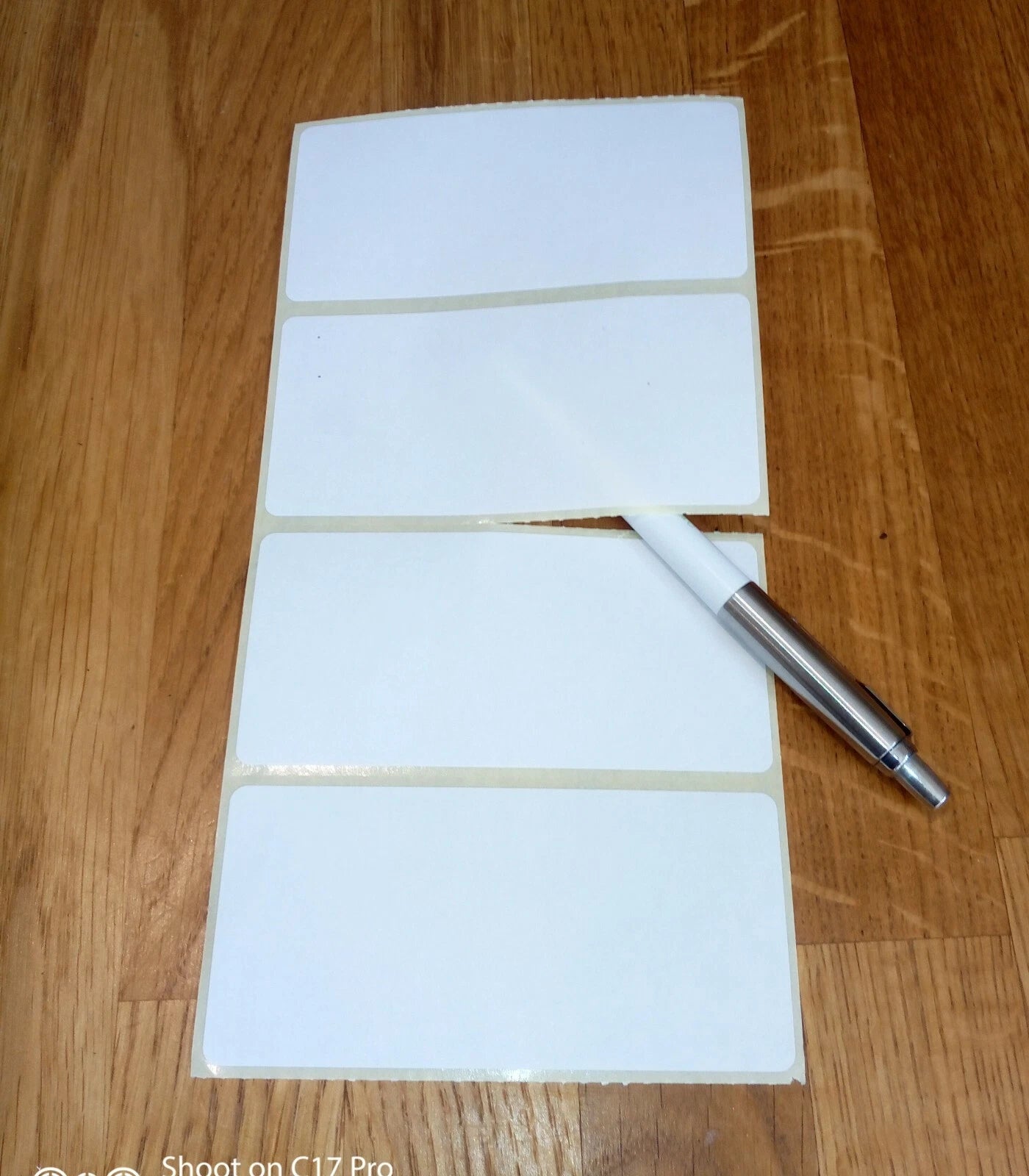 120 plain white 100x50mm self-adhesive address labels for postage, parcel, and mailing use