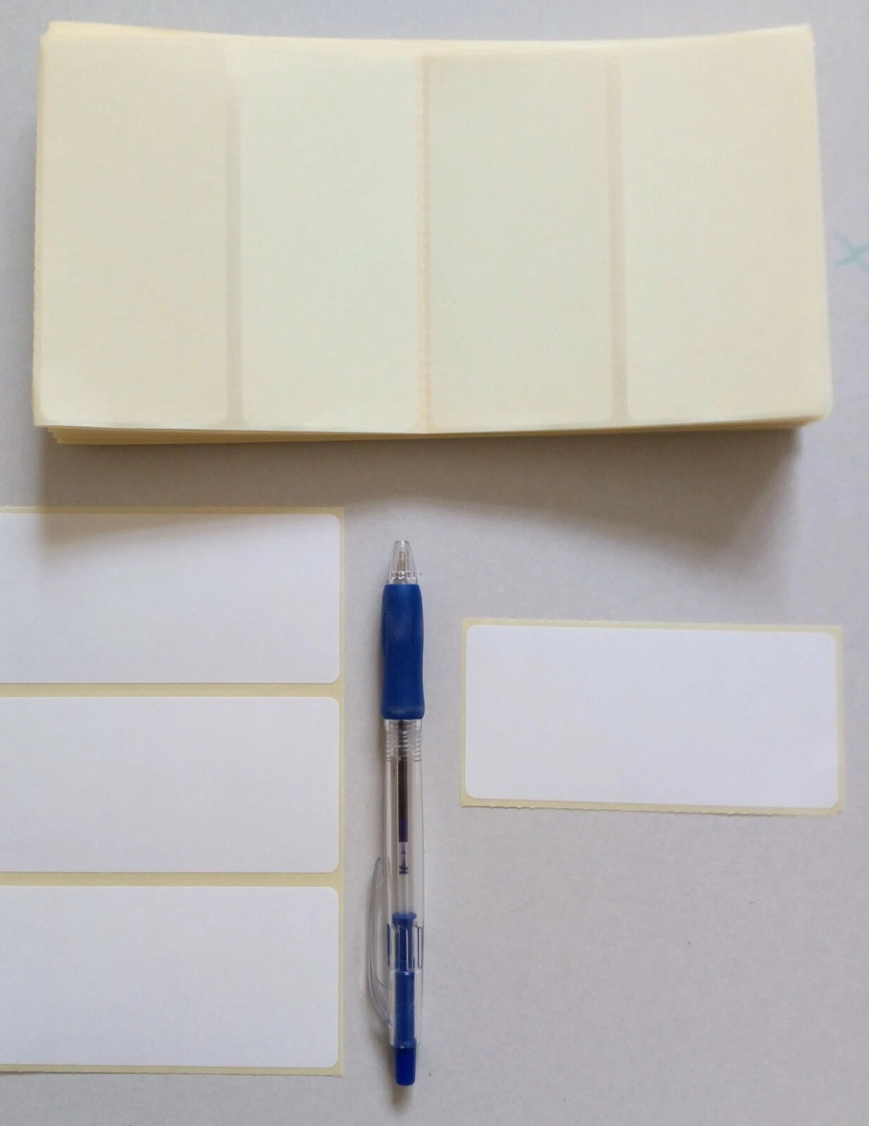 120 x Plain White Stickers. Self Adhesive address labels. 100x50mm. Sticky.