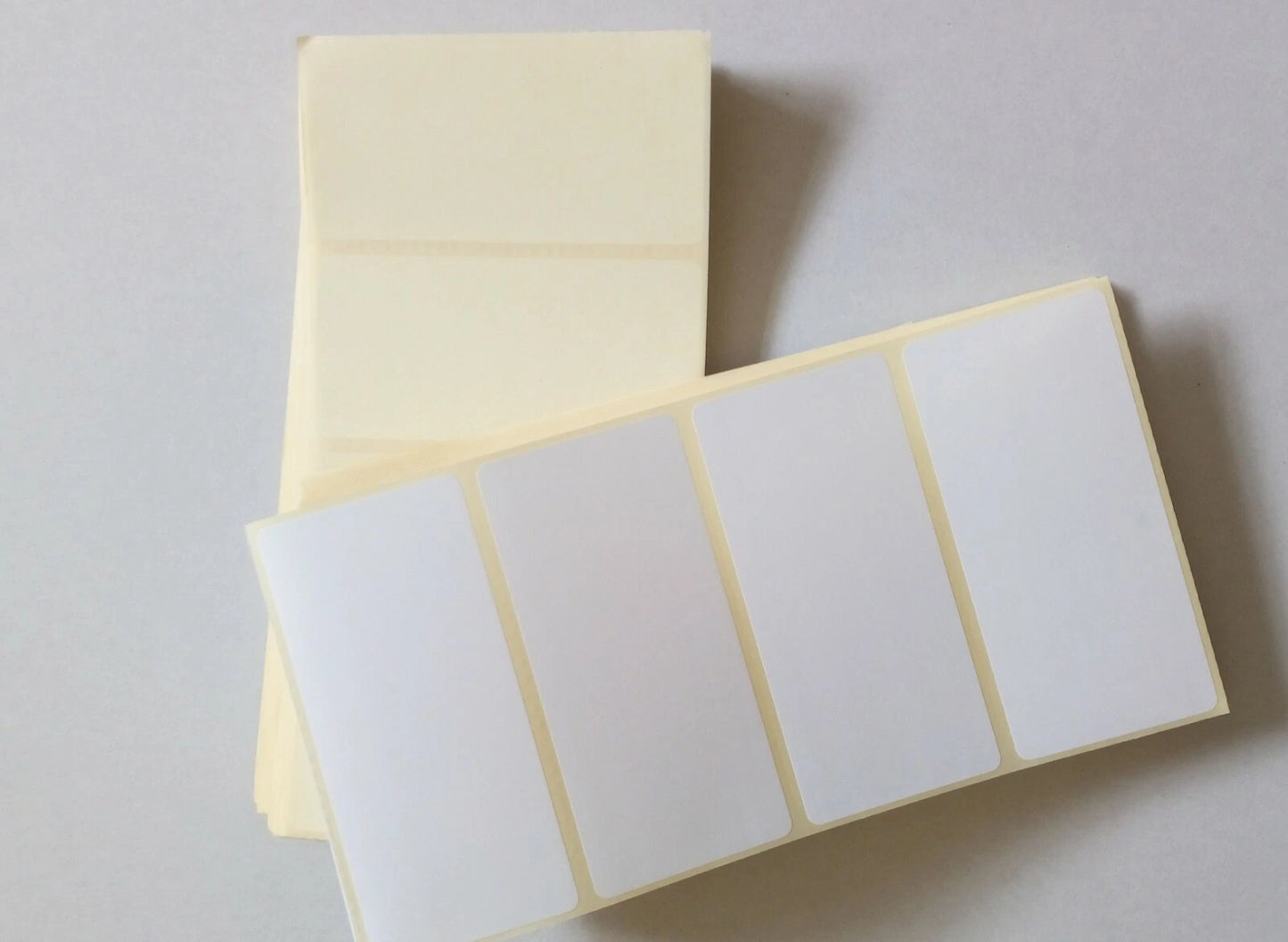 120 x Plain White Stickers. Self Adhesive address labels. 100x50mm. Sticky.