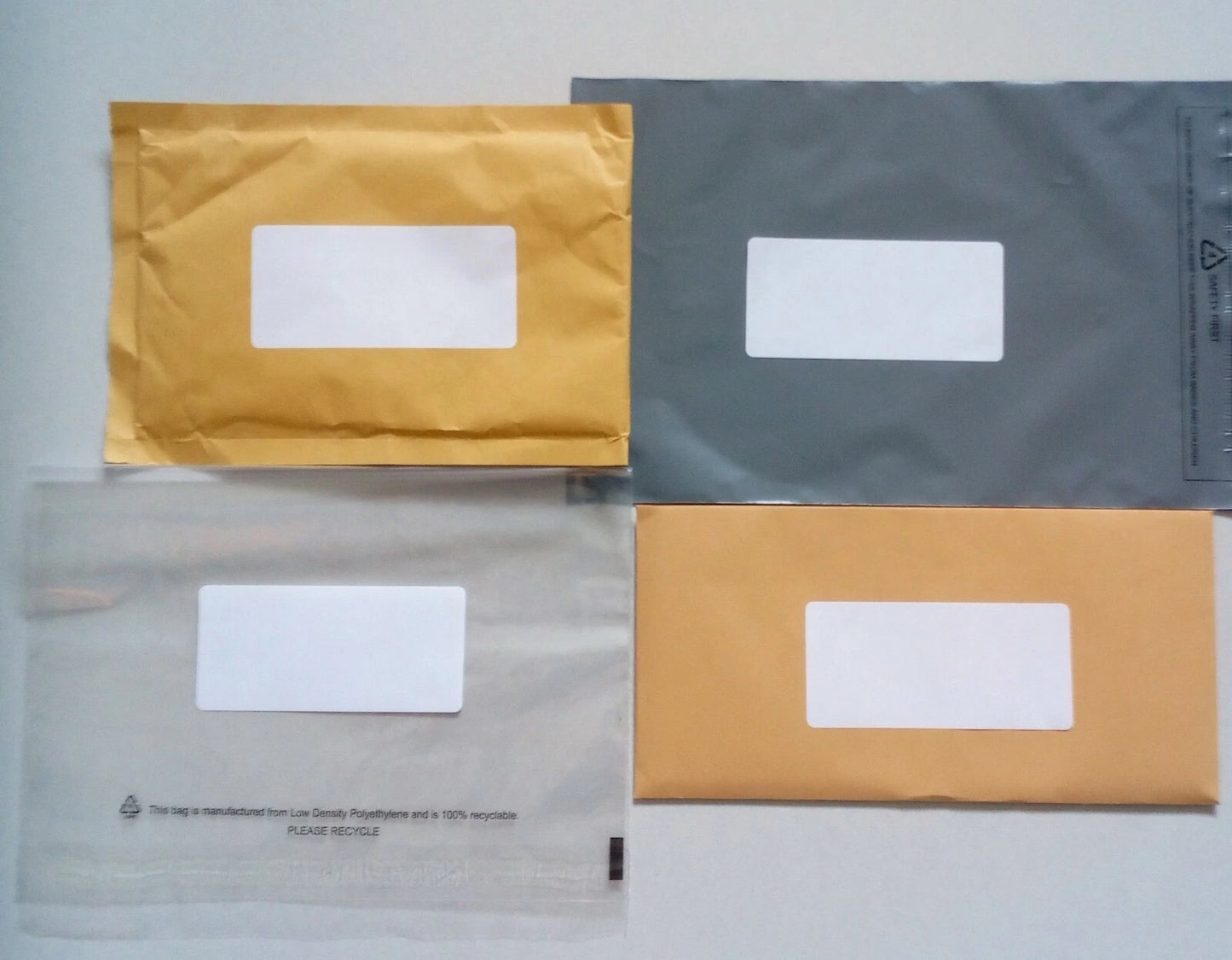 120 x Plain White Stickers. Self Adhesive address labels. 100x50mm. Sticky.