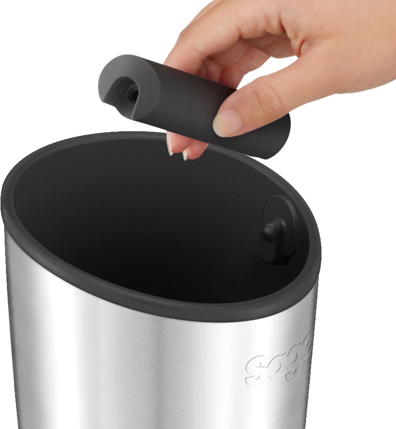 sage the knock box 10 black stainless steel