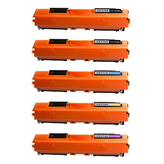 5 Toner Cartridge For HP CP1025 CP1026nw CP1027nw CP1025nw CP1028nw CE310A