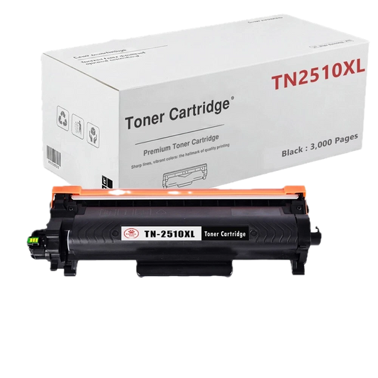 2 x TN-2510XL Toner Cartridge Fits For Brother DCP-L2620DW L2627DW L2660DW