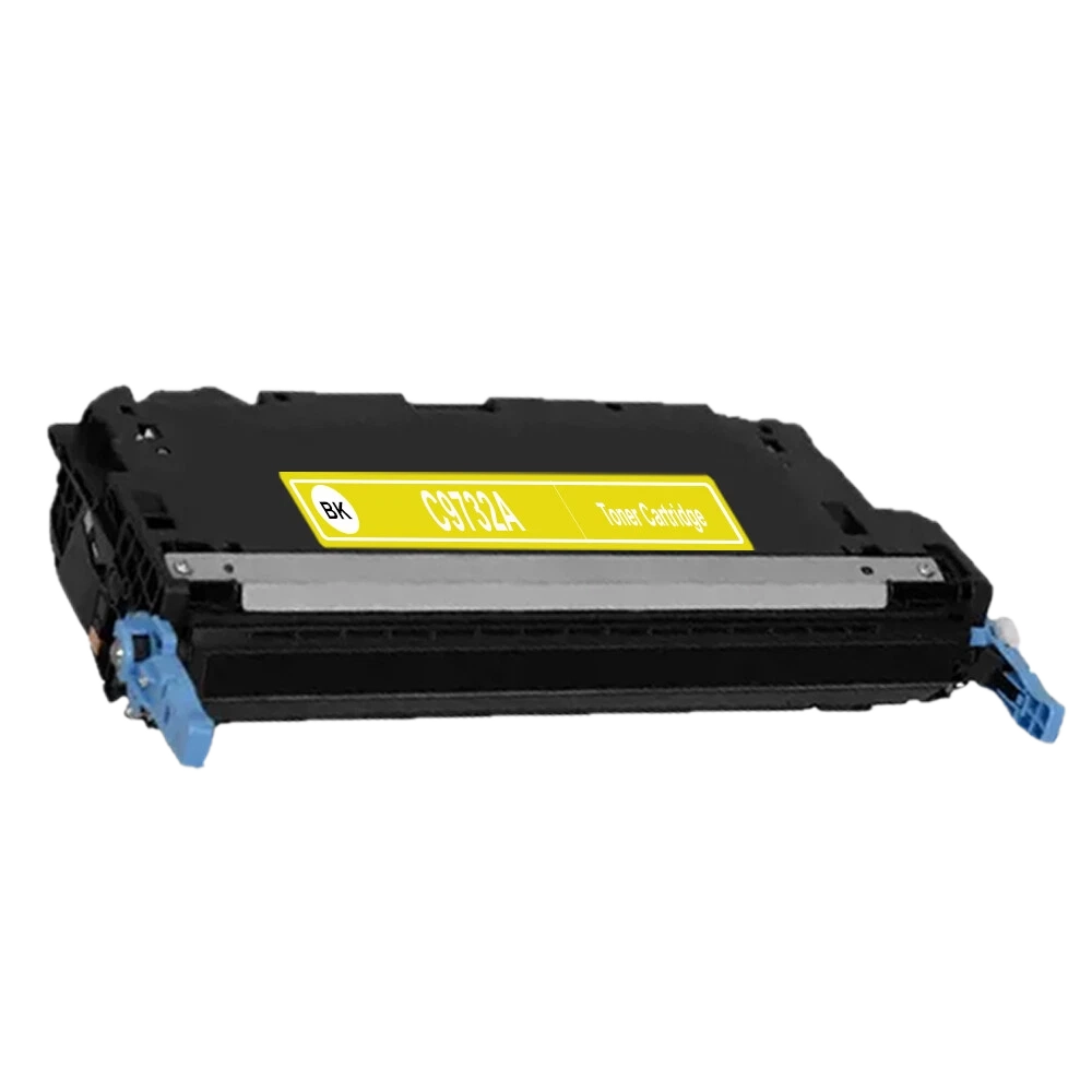 Yellow toner cartridge 645A C9732A compatible with HP Color LaserJet 5500dn, 5500dtn, and Canon LBP 2710, 2810 printers