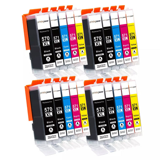 20 X Ink Cartridges For Canon TS5050 TS5051 MG5750 MG5751 MG6850 MG6851 MG7750