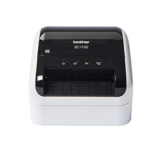 Brother QL-1100 Wide Format Thermal Label Printer – 4-inch (102mm) High-Speed Labeling