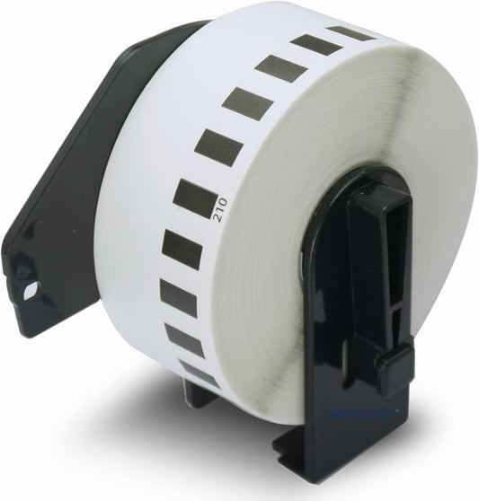 Compatible DK-22210 Continuous Label Roll – 29mm x 30.48m (Black on White)