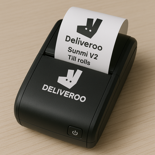 Thermal Paper Till Rolls 57mm x 40mm – 50 Pack for Deliveroo Sunmi V2 Printer
