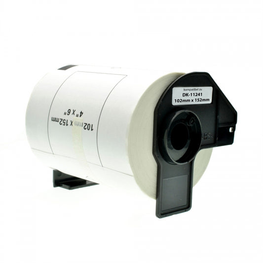 Brother Compatible DK-11241 DK11241 Large Address Label Roll | 102mm x 152mm