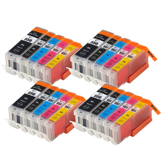 20 Ink Cartridges For Canon IP7250 IP8750 IX6850 MG5450 MG5550 MG5650 MX725